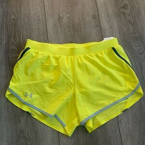 Under armour fly by 2.0 shorts with underwear lining